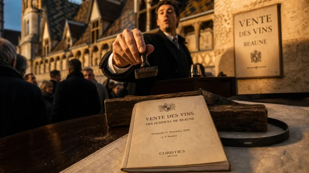 Vente vin Beaune aux Hospices de Beaune : dégustations et pièces de charité