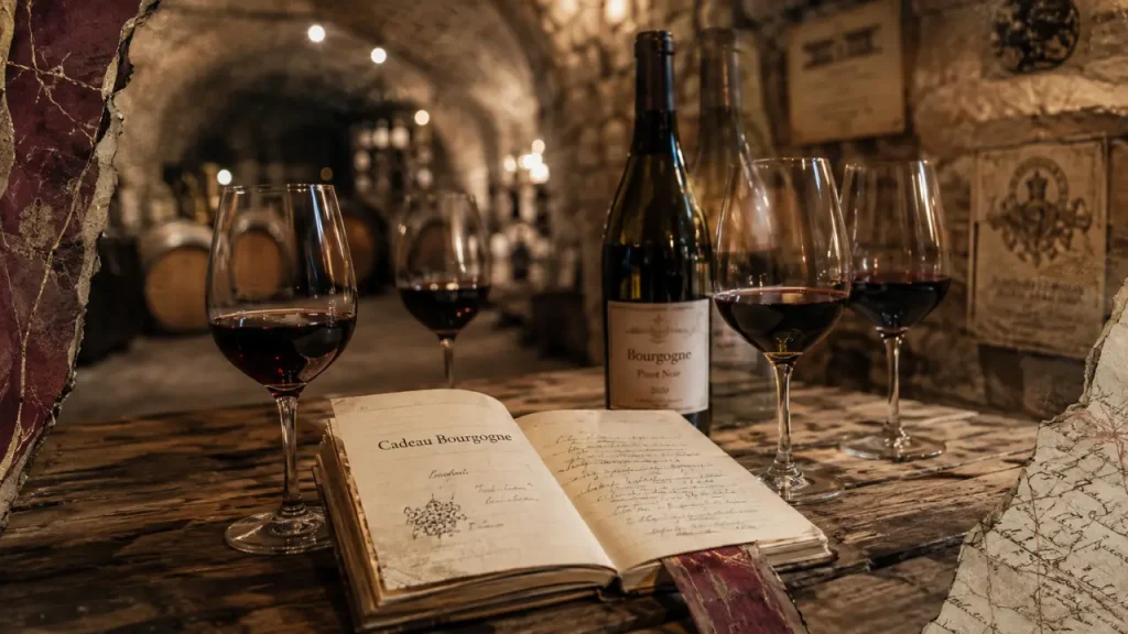 cadeau oenologie bourgogne : dégustation et coffret en cave