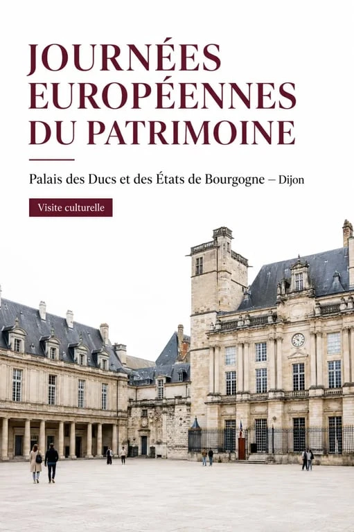 Journée du patrimoine Dijon au Palais des Ducs et des États de Bourgogne, vue de la cour intérieure