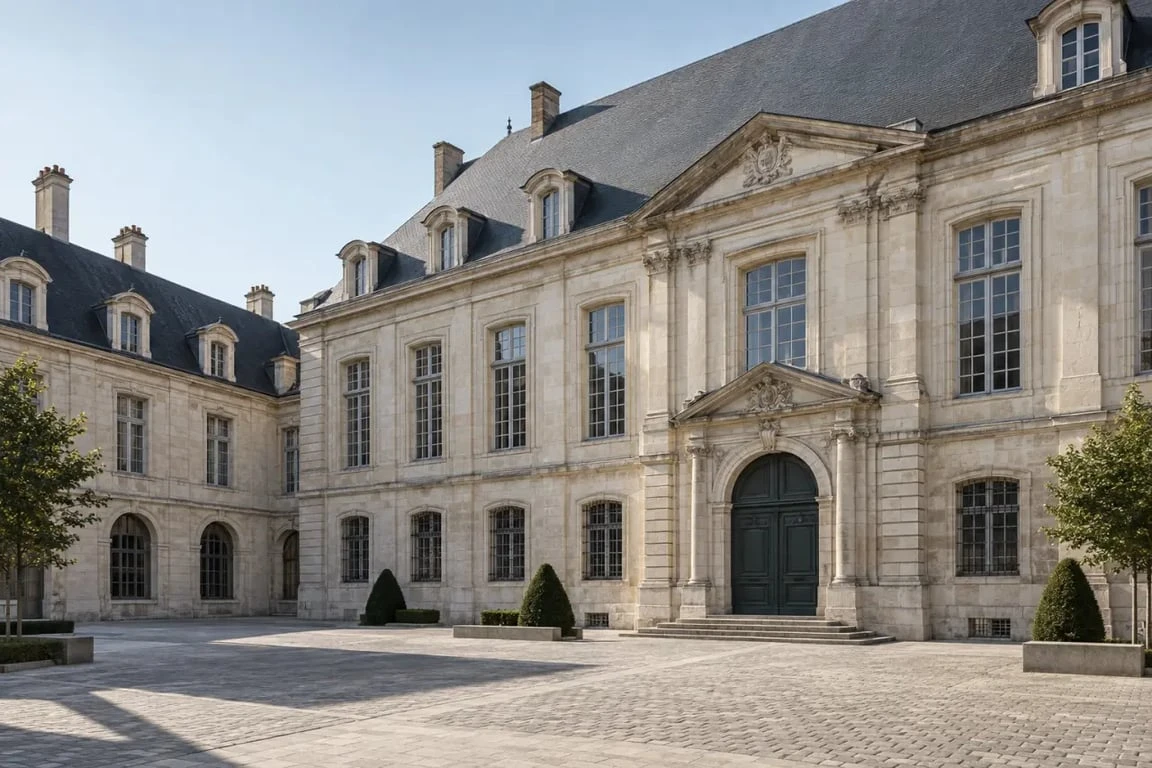 Bibliothèque patrimoine Dijon dans l'ancien collège jésuite des Godrans