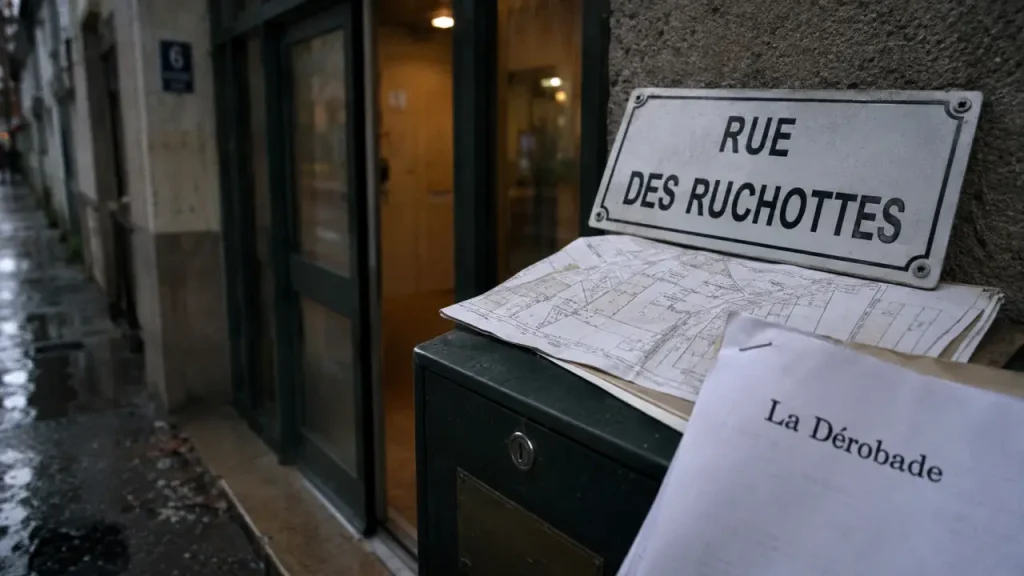 La derobade dijon à Chenôve : façade discrète et entrée de bâtiment
