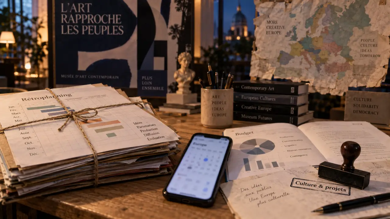 Master culture dijon : dossiers, rétroplanning et budget pour projets culturels