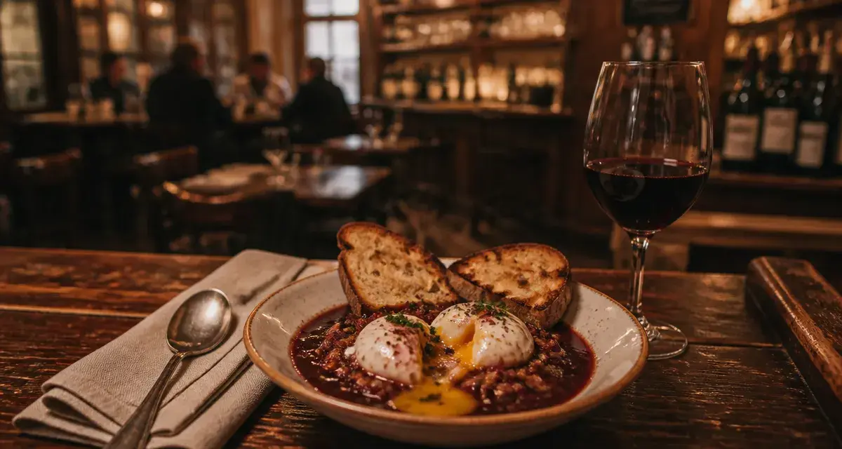 Meilleurs restaurants dijon 2026 : œufs en meurette dans un bistrot dijonnais