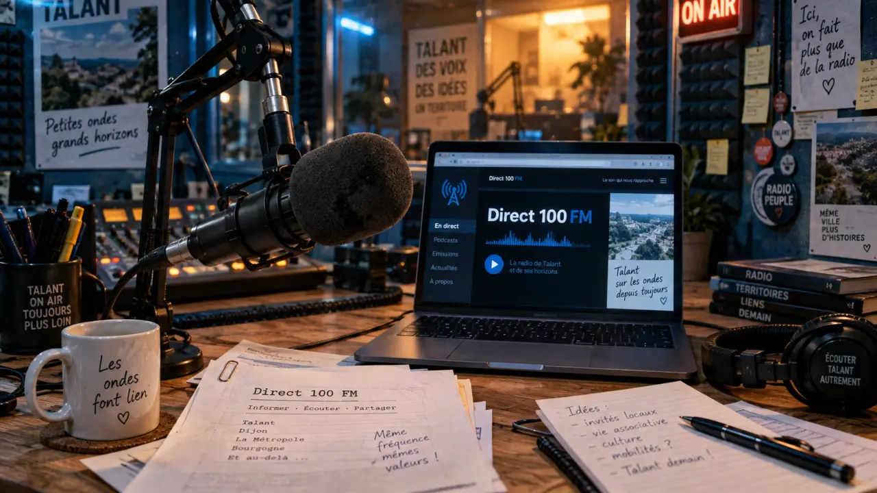 Radio culture dijon : studio radio 100 FM et streaming