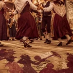 Trad culture Dijon : danse bourguignonne sur une place de Dijon
