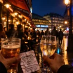 Un vendredi soir animé dans les bars près des Halles à Dijon