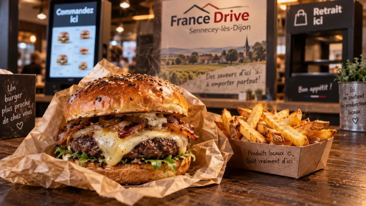 Burger sennecey les dijon : France Drive, burger bourguignon et frites fraîches