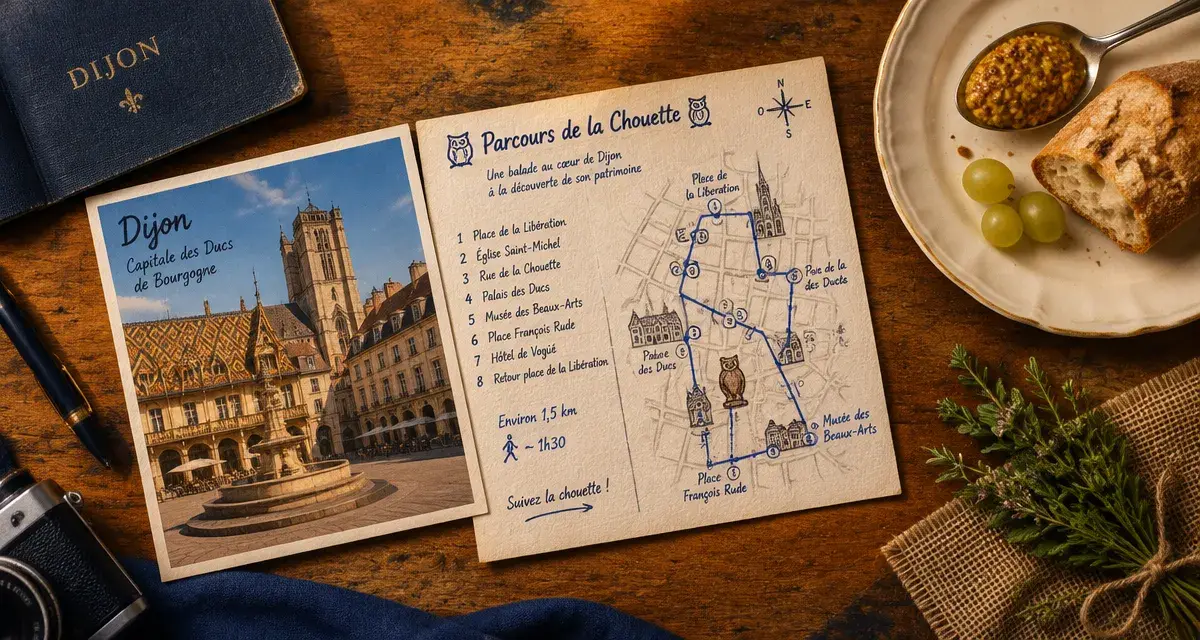 Pourquoi visiter Dijon : itinéraire à pied, carte et moutarde, gastronomie