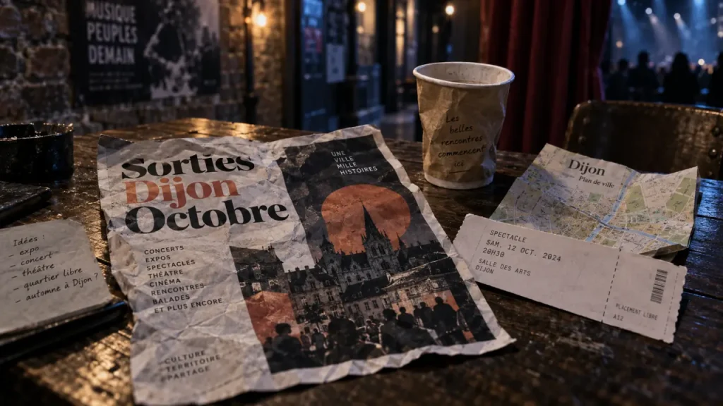 Dijon : quatre sorties à retenir du 9 au 11 octobre 2026