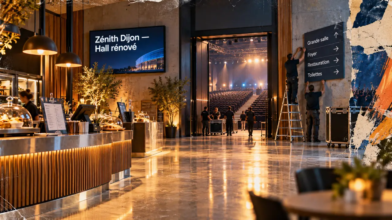 Au Zénith de Dijon, un hall rénové et des projets pour le confort du public